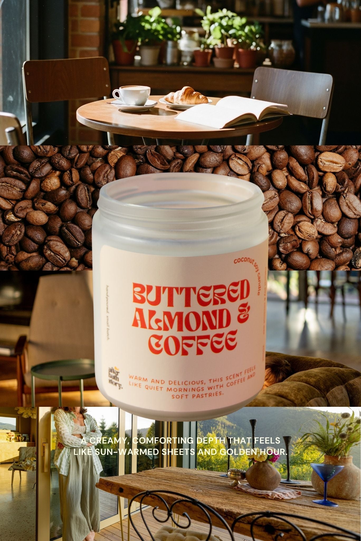 Buttered Almond & Coffee Coconut Soy candle
