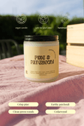 Pine & Patchouli Coconut Soy candle