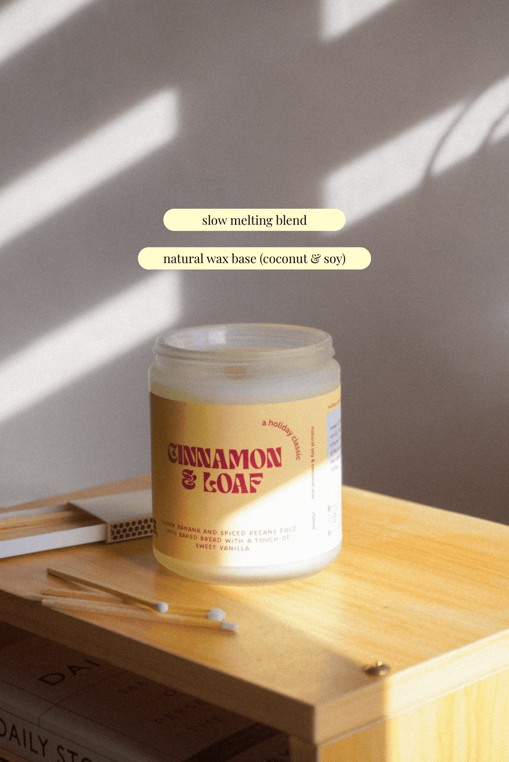 Cinnamon & Loaf Coconut Soy candle