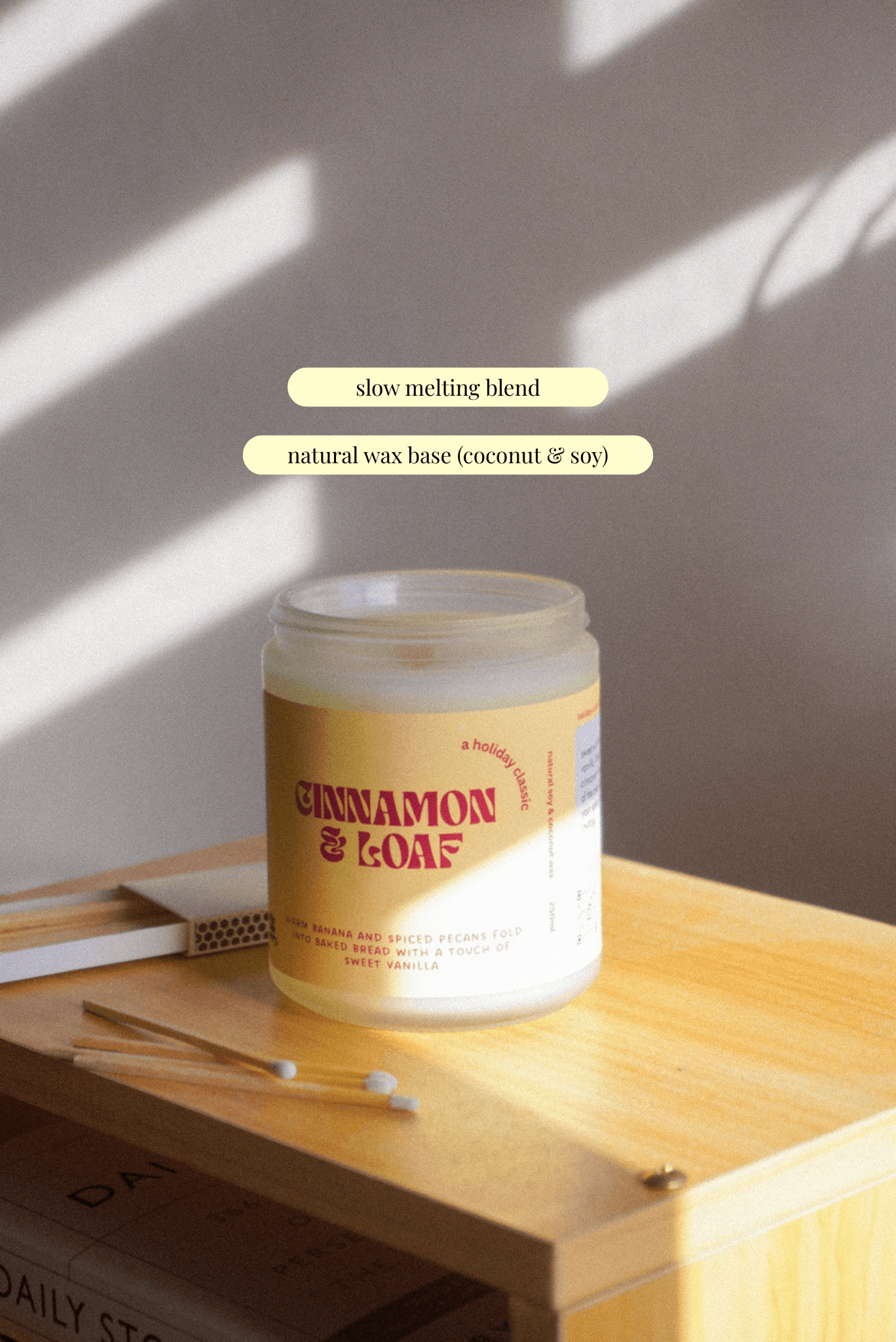 Cinnamon & Loaf Coconut Soy candle