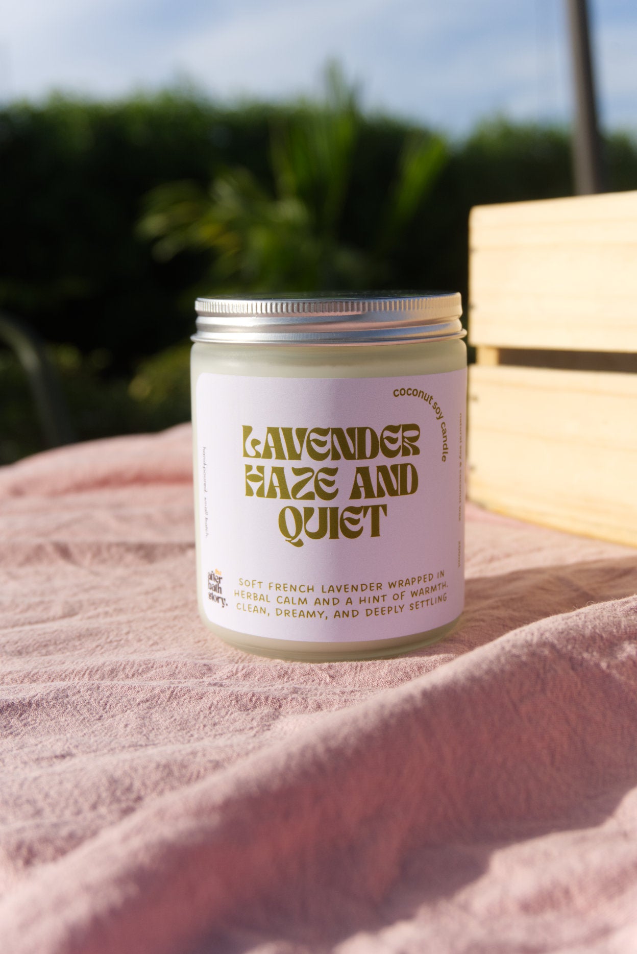 Lavender Haze & Quiet Coconut Soy scented candle