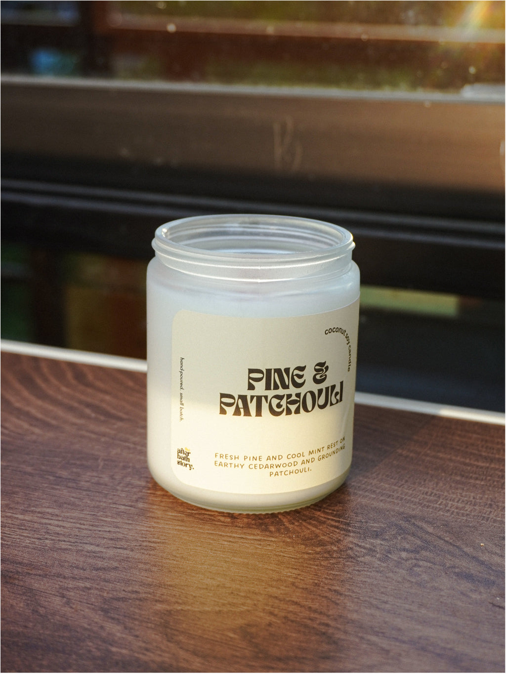 Pine & Patchouli Coconut Soy candle