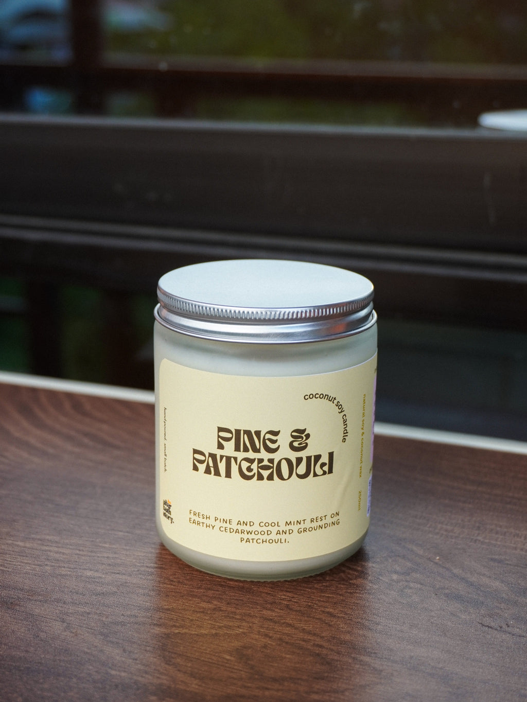 Pine & Patchouli Coconut Soy candle