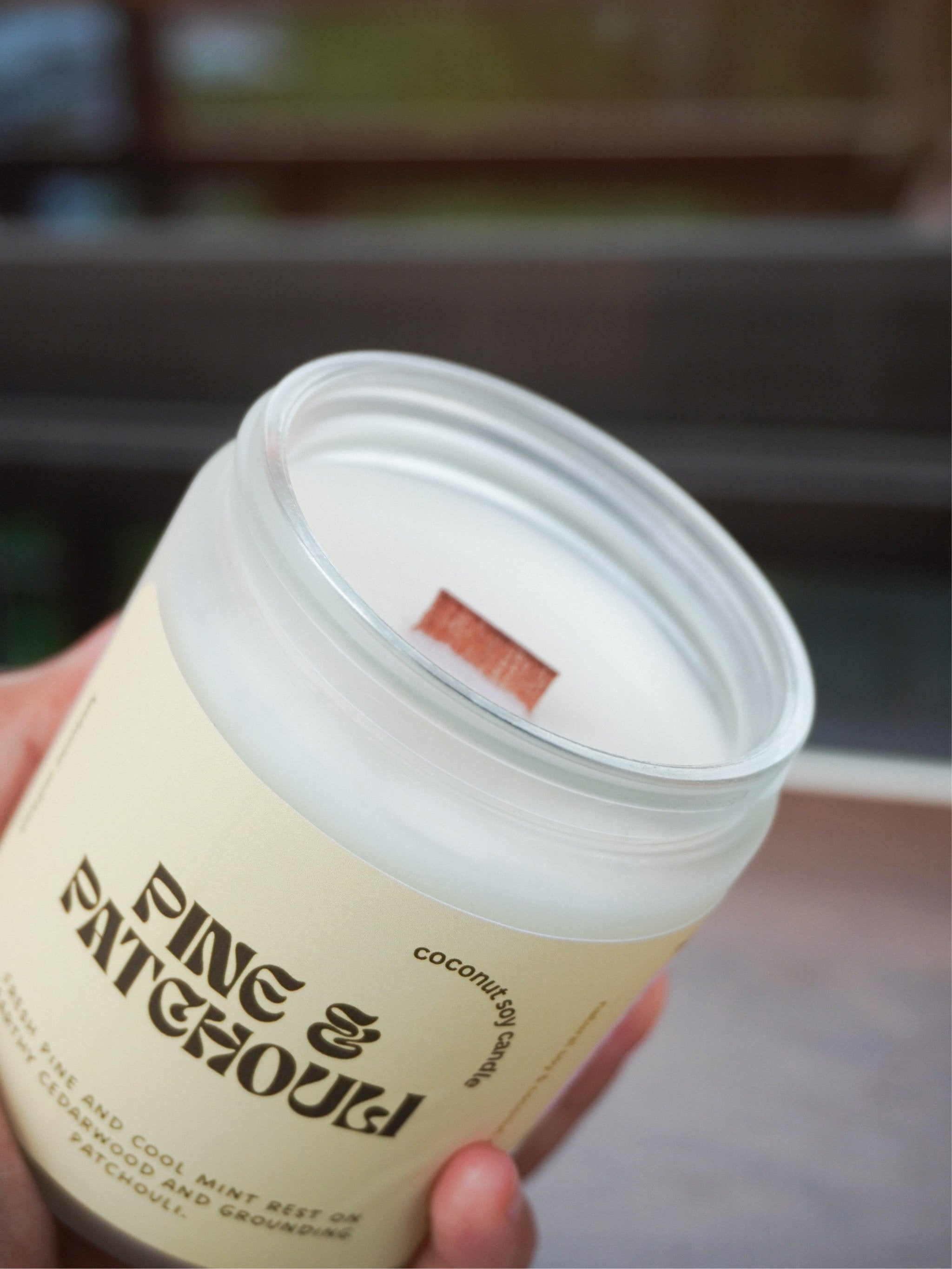 Pine & Patchouli Coconut Soy candle