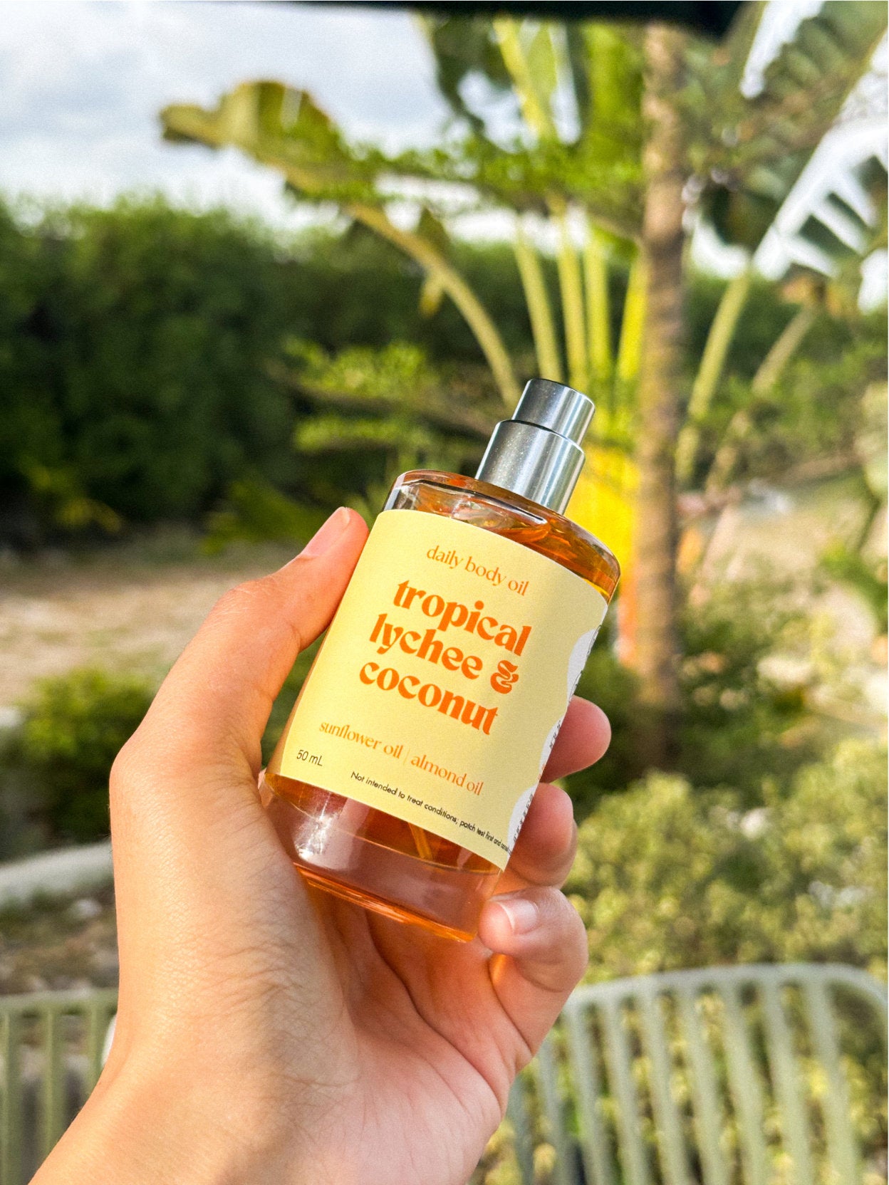 Tropical Lychee & Coconut nourishing body oil