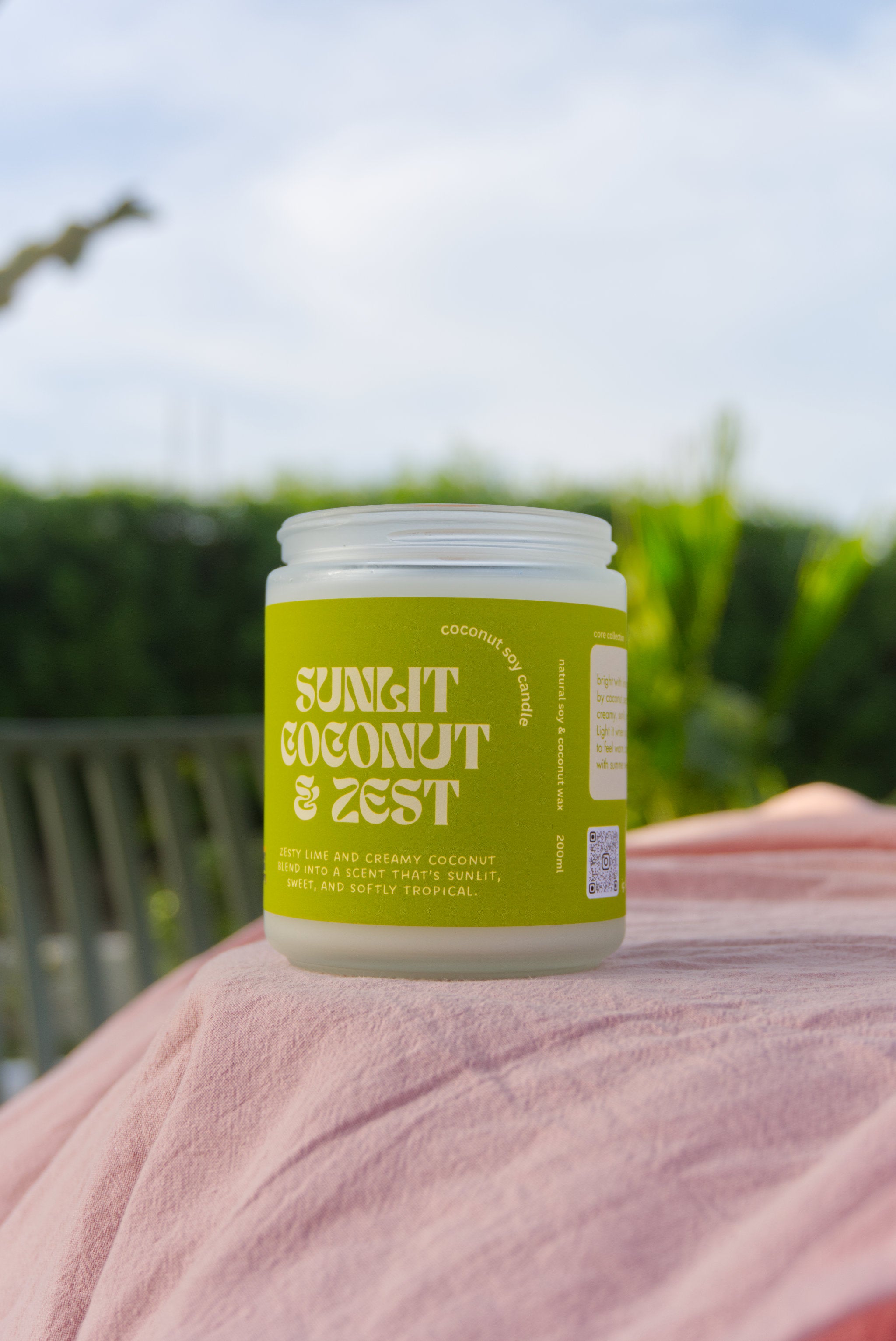 Sunlit Coconut & Zest Coconut Soy candle