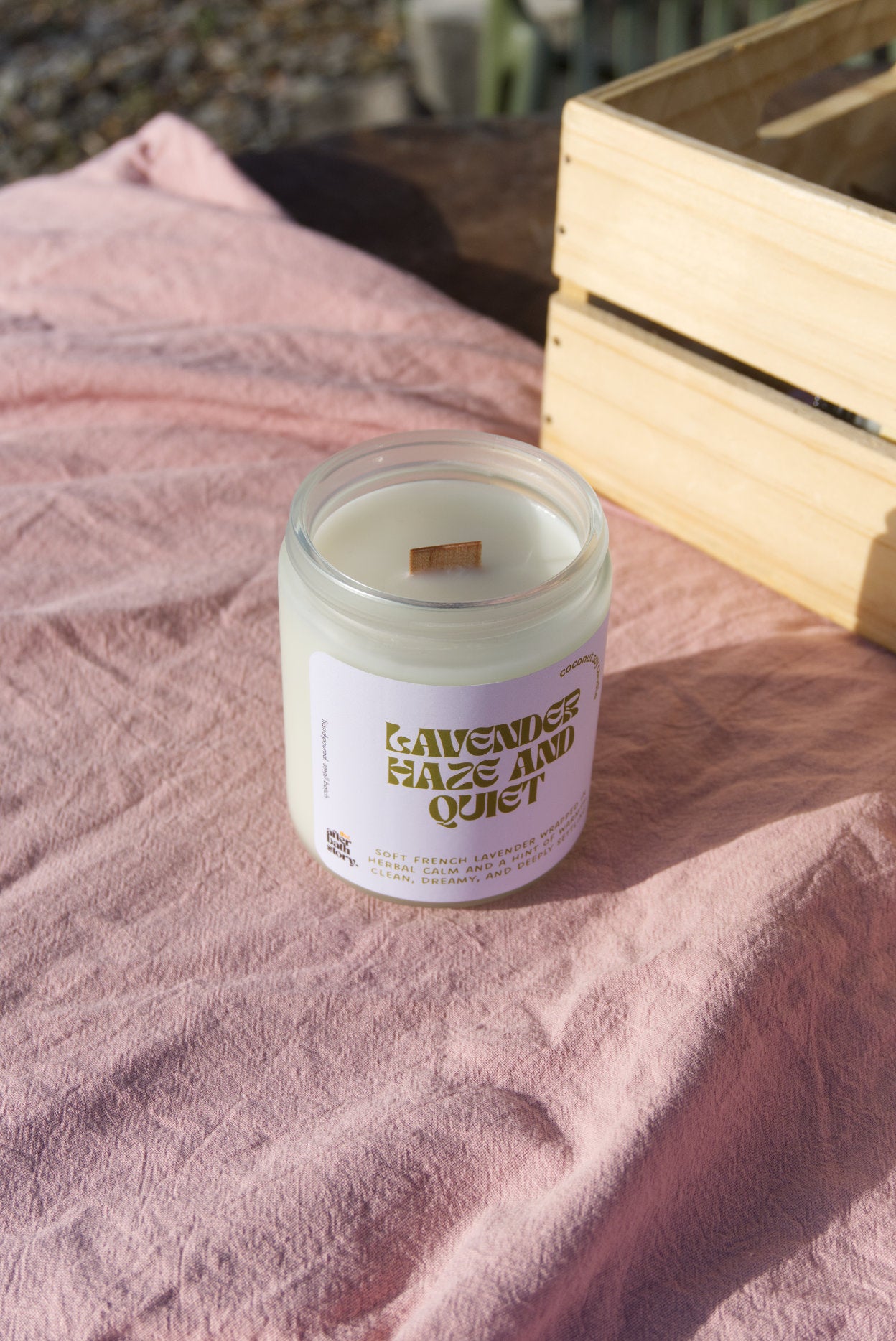 Lavender Haze & Quiet Coconut Soy scented candle