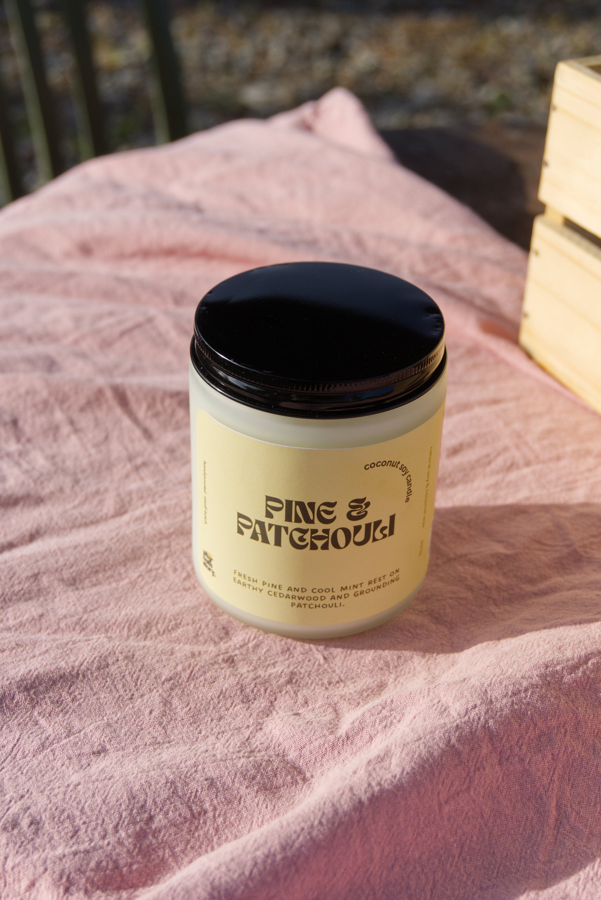 Pine & Patchouli Coconut Soy candle