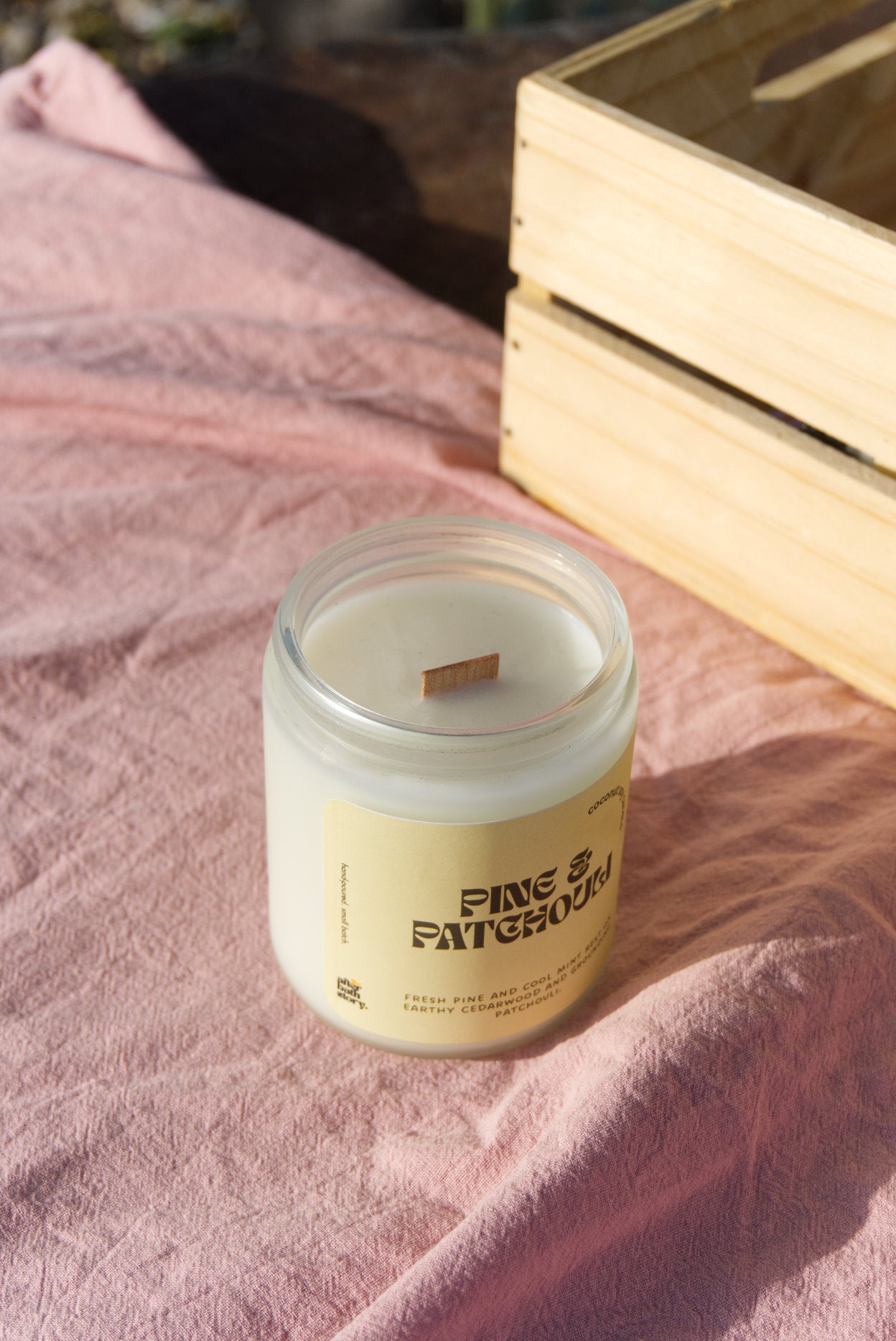 Pine & Patchouli Coconut Soy candle