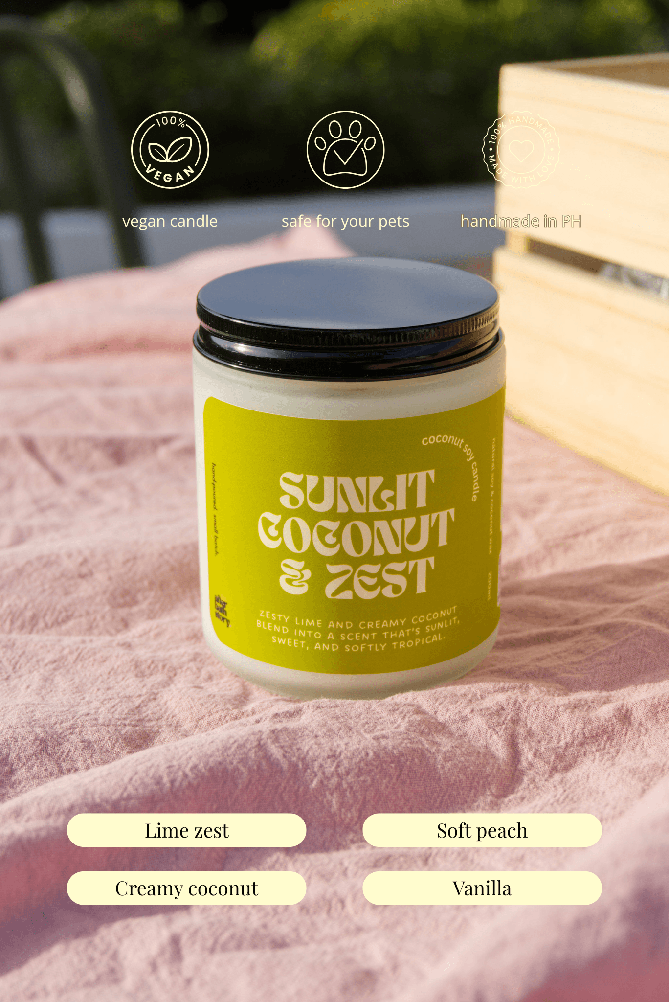 Sunlit Coconut & Zest Coconut Soy candle