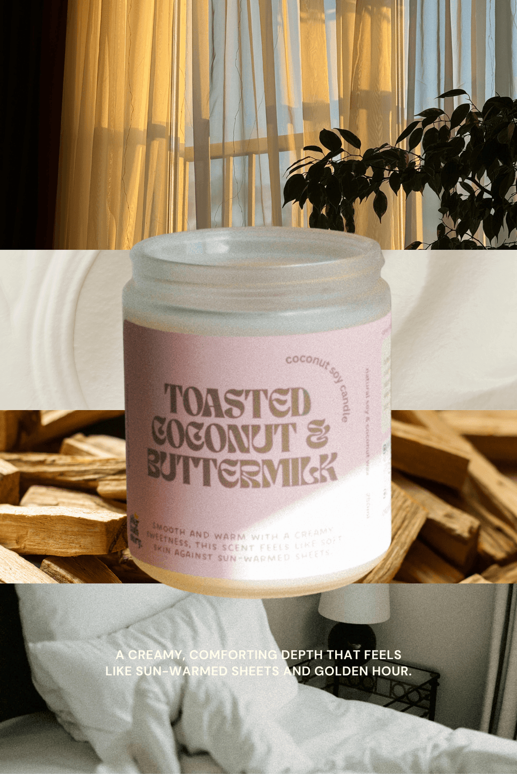 Toasted Coconut & Buttermilk Coconut Soy candle