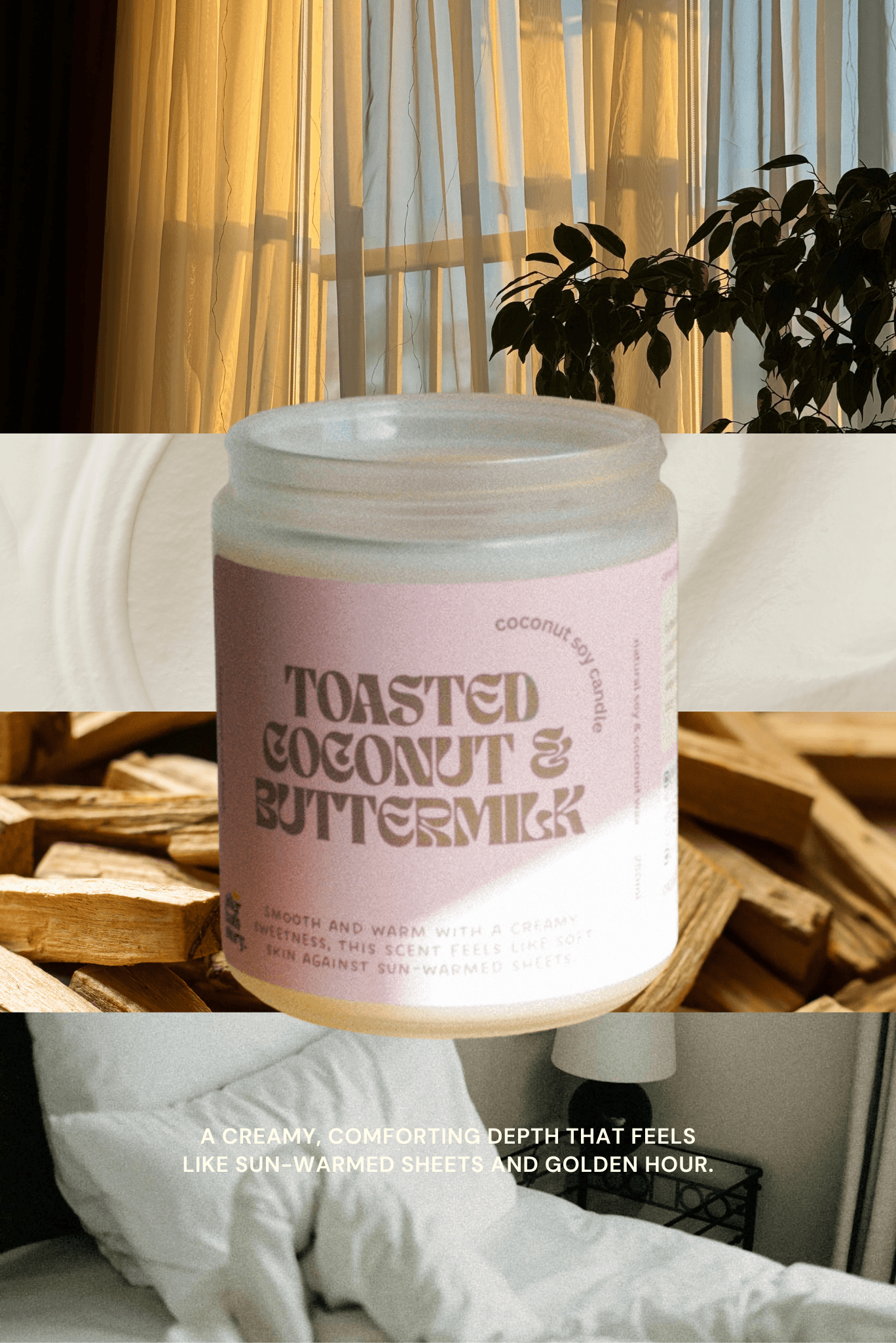 Toasted Coconut & Buttermilk Coconut Soy candle