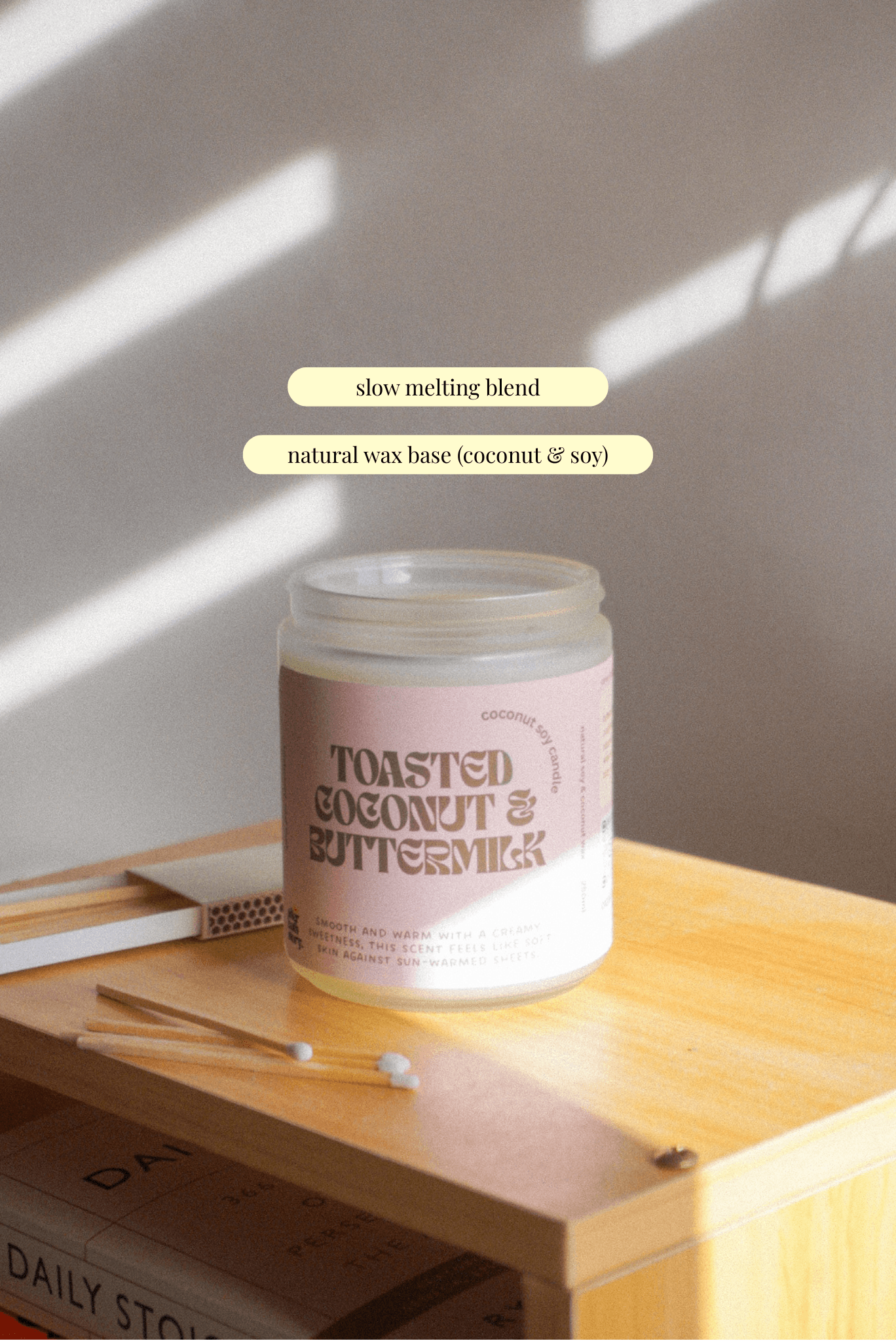 Toasted Coconut & Buttermilk Coconut Soy candle