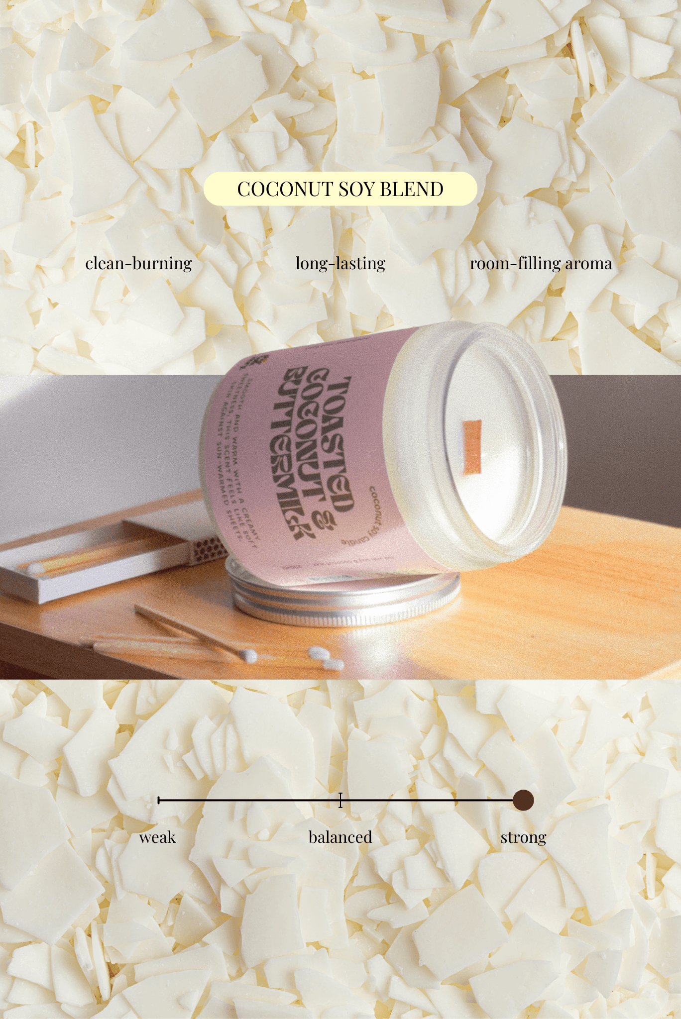 Toasted Coconut & Buttermilk Coconut Soy candle