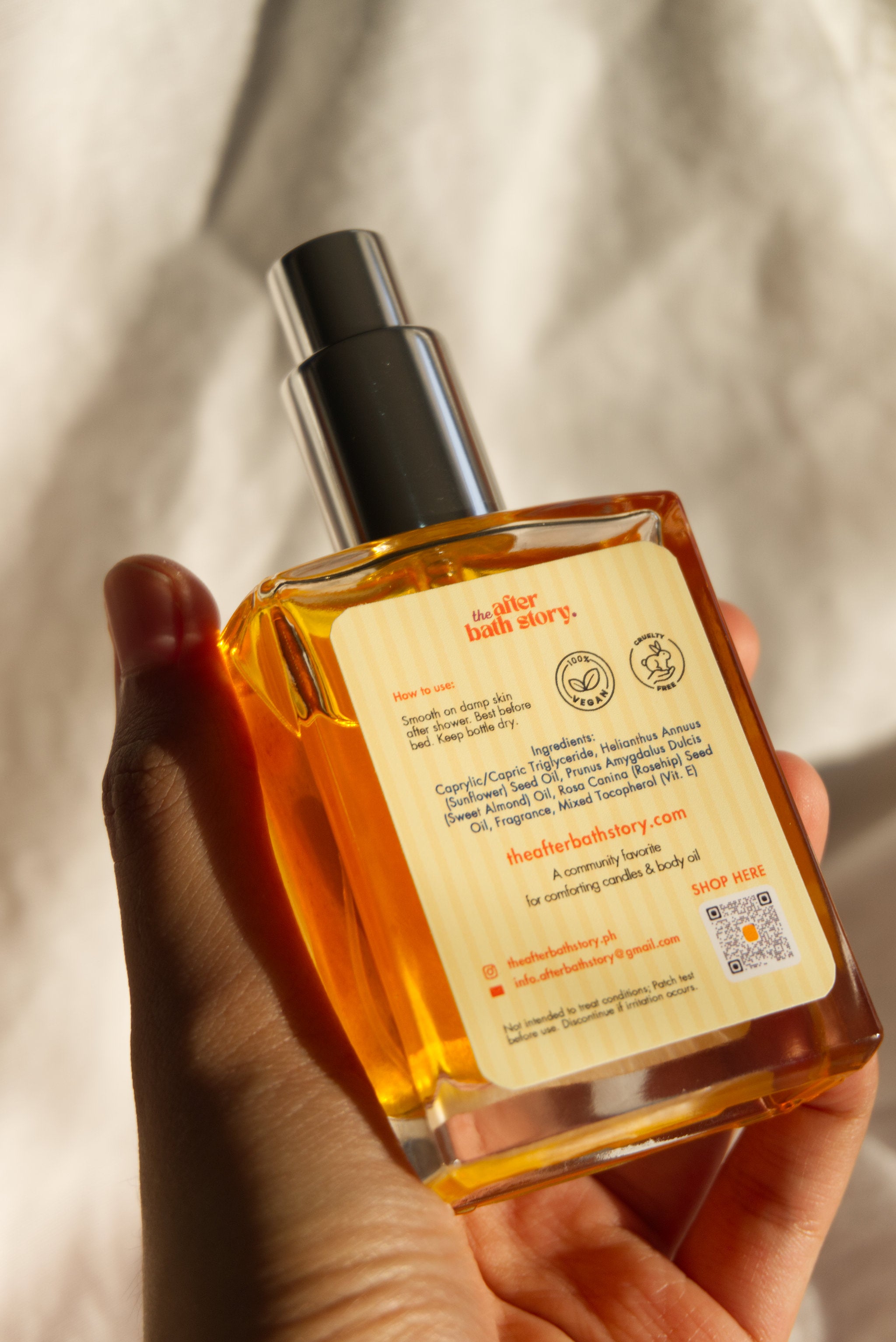 Tropical Lychee & Coconut nourishing body oil