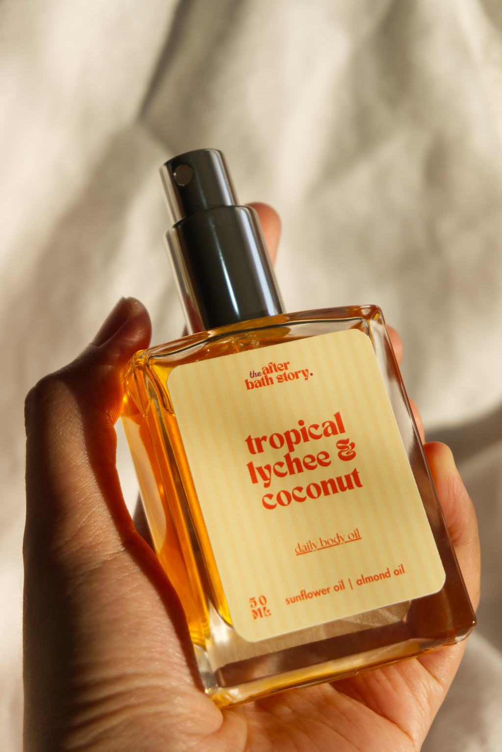 Tropical Lychee & Coconut nourishing body oil