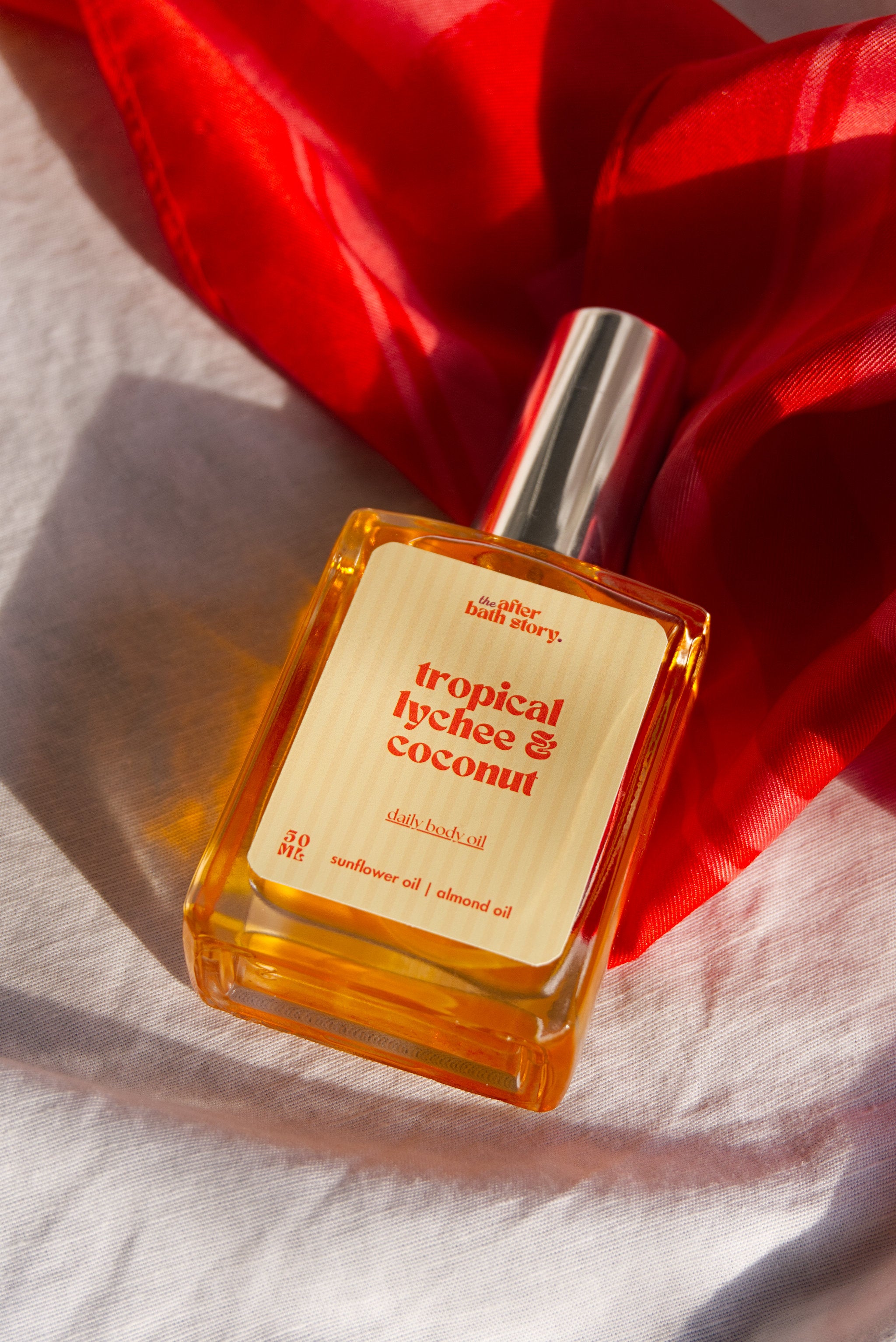 Tropical Lychee & Coconut nourishing body oil